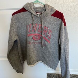 Women’s crop tailgate brand 49er sweater